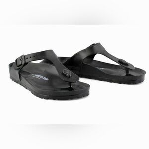 BIRKENSTOCK Size 38 L7 M5 Gizeh Essentials EVA Slide Sandal Black